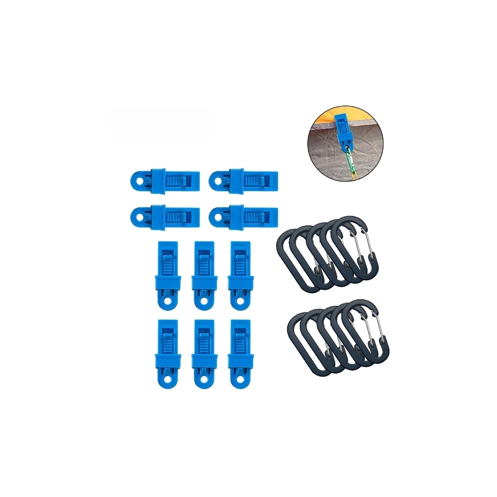 Strong Gripping Power Tarp Fasteners, Versatile Outdoor Equipment 9088816203243
