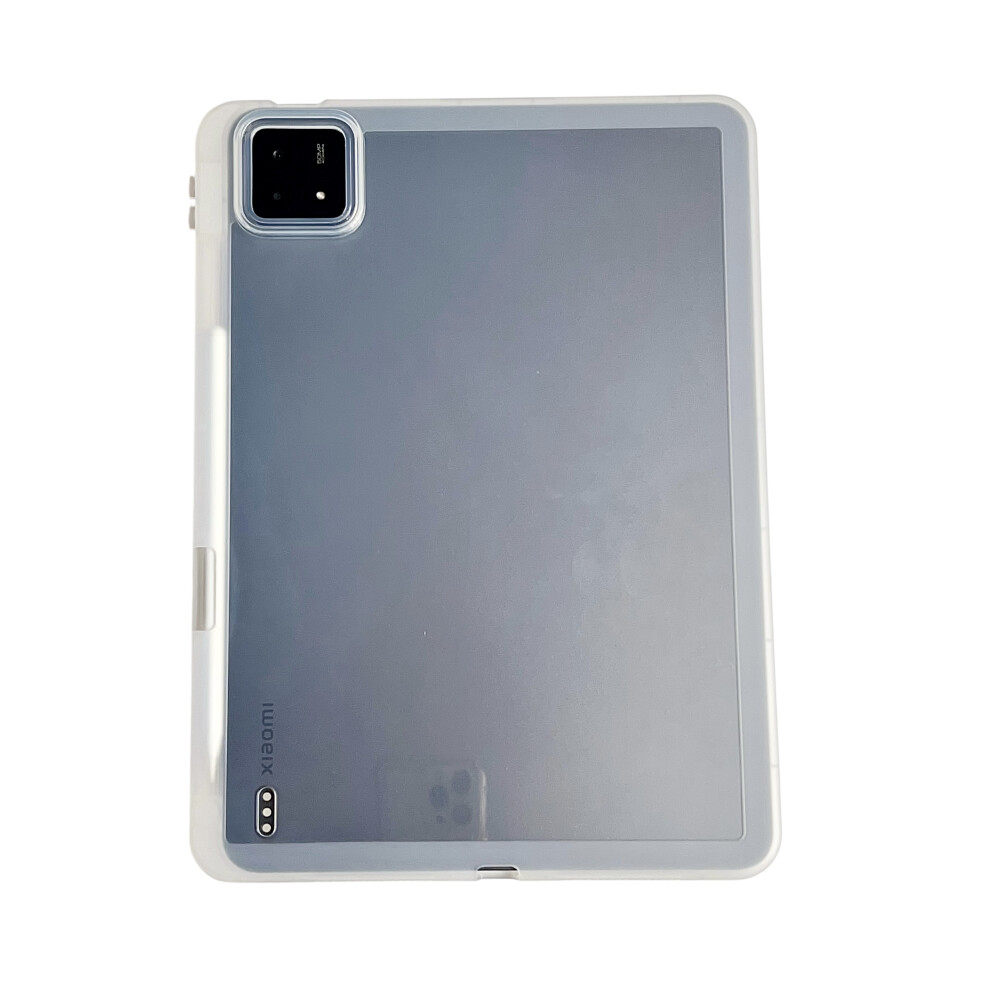(Transparent ) For Xiaomi Pad 6S Pro 12.4 Case Clear Tpu Anti Drop Tablet Cover With Pencil Holder White 6914287918313