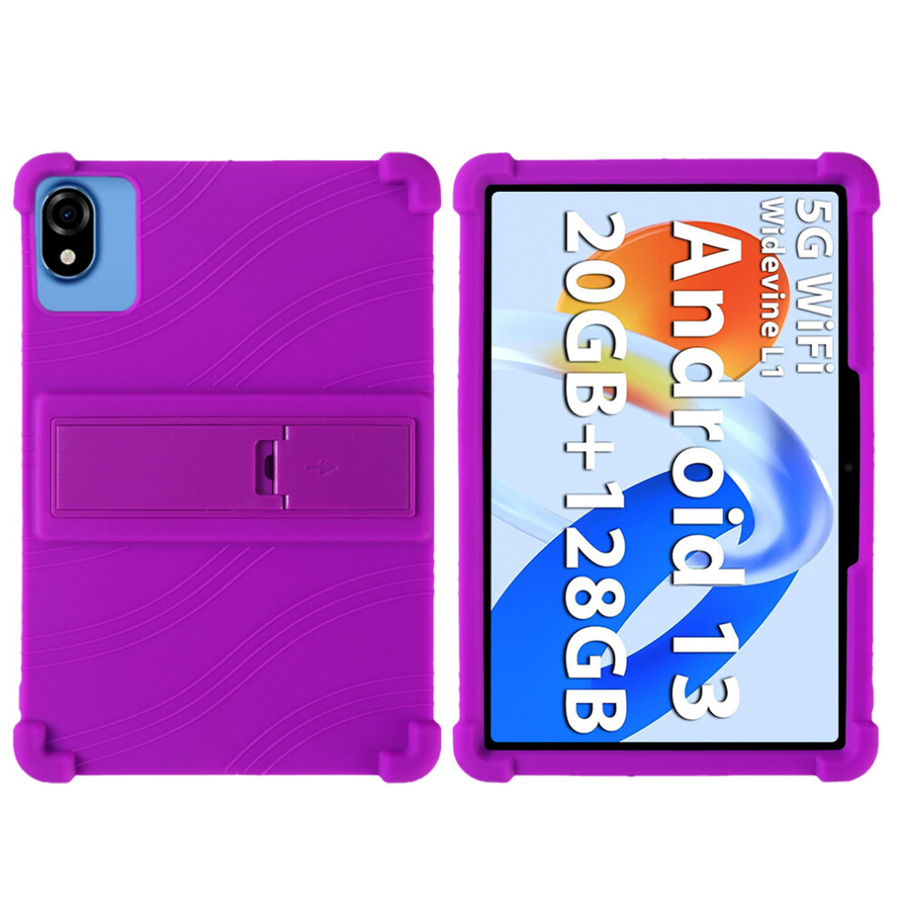 (Purple) Silicone Case For Blackview Tab 60 Wifi / Tab 60 Pro / Oscal Pad 30 Wifi / 80 Wifi / Doogee U9 / U10 / U10 Pro Rugged Cover With K Purple 6914287596948