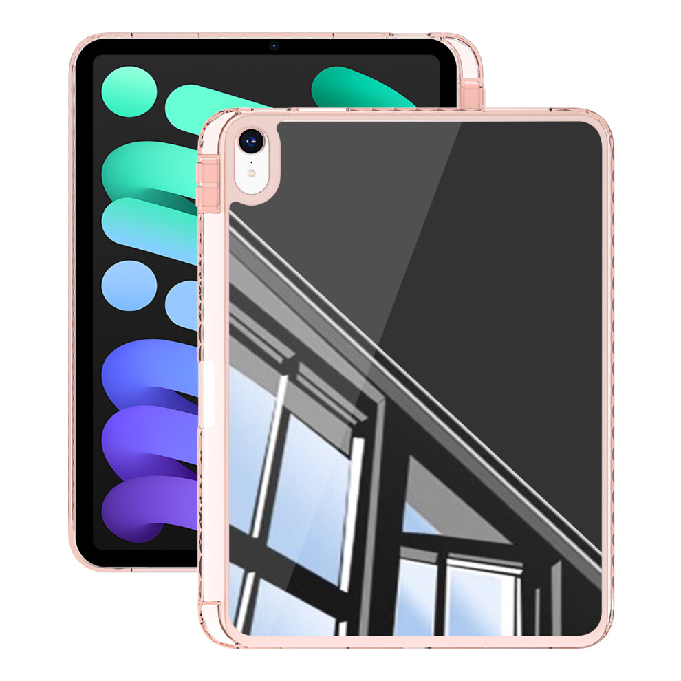 (Pink) For Ipad (2025) / 10.9 (2022) Case Mirror Acrylic Tpu Shockproof Tablet Cover With Pen Slot Pink 6914283269396