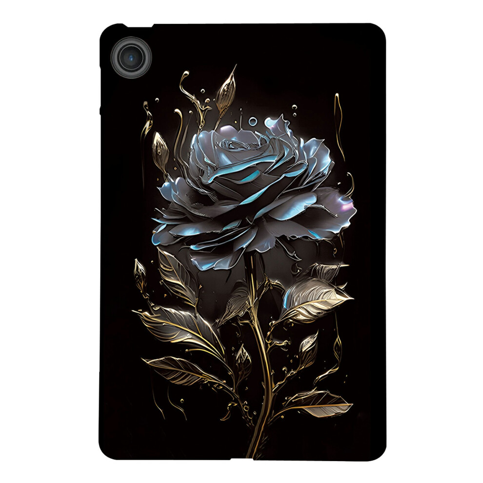 ( Rose) For Lenovo Tab Tb311fu Tpu Case Pattern Printing Slim Tablet Protective Cover Black 6914289539646
