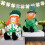 Saint Patricks Day kabouter pluche pop kabouter groene-Heren 6