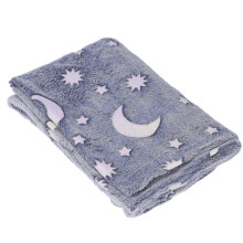 Couverture douillette toutes saisons, phosphorescente, cadeau pour filles et garçons, polaire rose douce, flanelle double face, motif avec mots