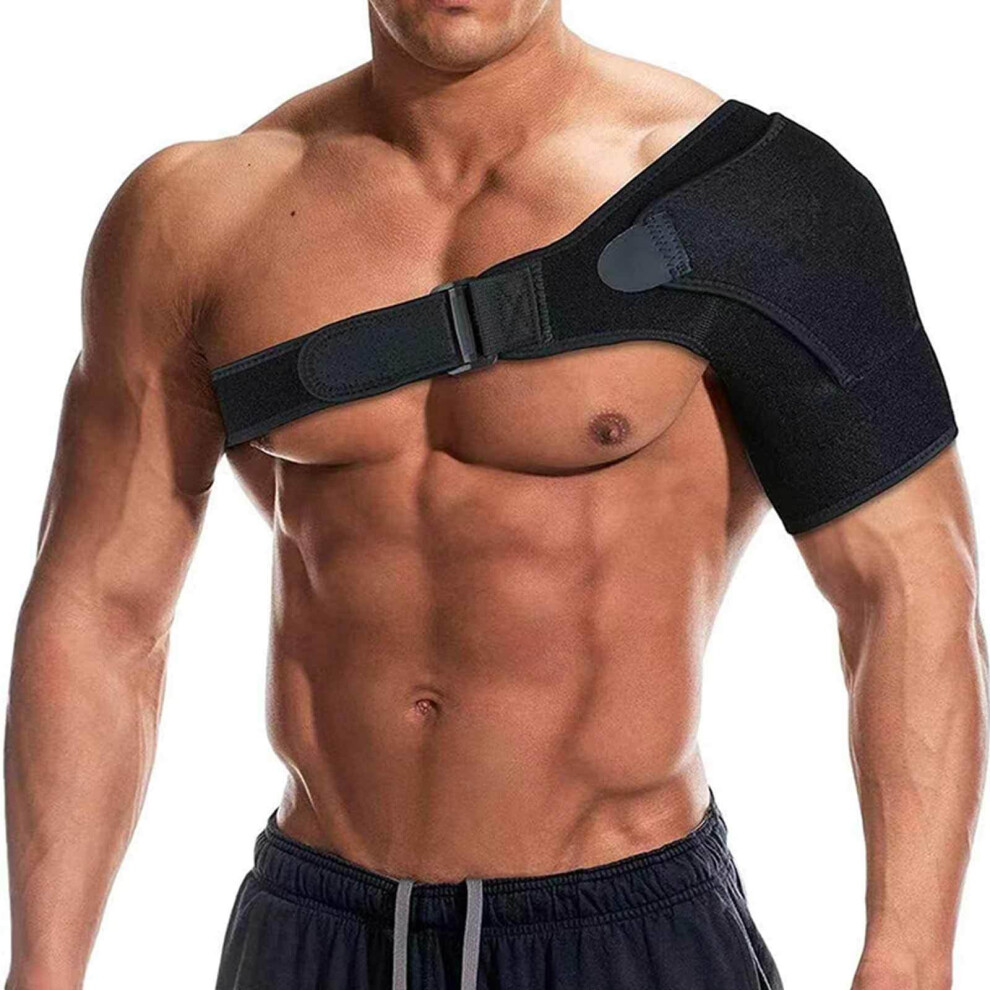 Shoulder Support Brace For Torn Rotator Cuff Compression Sleeve AC Joint Dislocation Men Women Left Right Black