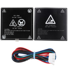 Cabos para motor de passo de impressora 3D, instalação portátil, material de alta qualidade, placa de alumínio de 220*220*3mm e termistor