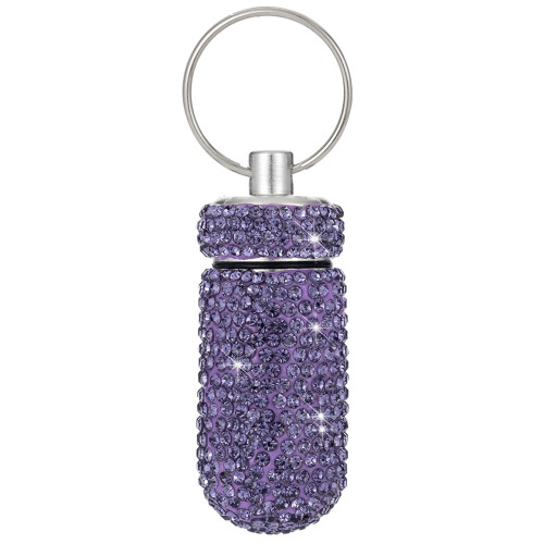 Boîte à médicaments à la mode, Portable, étanche, avec-Violet
