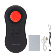 Detector de Câmeras Ocultas, Dispositivo Anti-Espionagem, 3 em 1, Tamanho Portátil, com Alarme e Scanner Infravermelho para Hotéis, Escritórios e