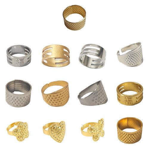 Handworking Sewing Thimble Metal Finger Rings Leather-nine 1