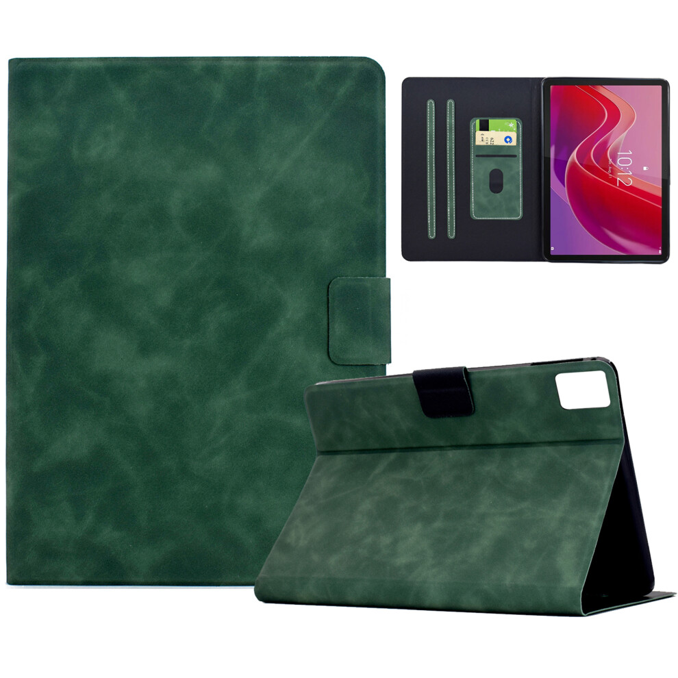 (Green) For Lenovo Tab M11 / Xiaoxin Pad 11 2024 Case Pu Leather Tablet Cover With Card Slots Green 6914284588380
