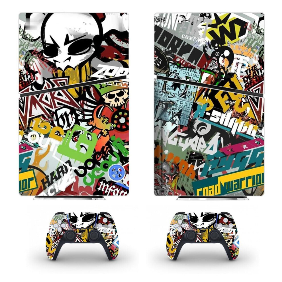 Console Remote Skin Ps5 Slim Disc Edition Vinyl Cover Skins For Console Controller Scratchresistant 72960 Disc Version 9365049245142