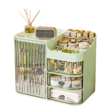 Dustproof Cosmetic Holder for Bathroom or-Translucent green