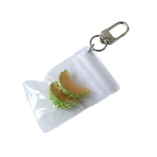 Fruit Inspired Handmade Keychain Phone Charm-Sliced cantaloupe
