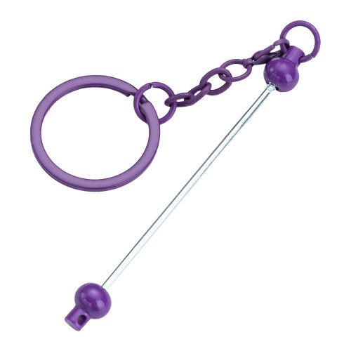 Beading Keychain Pendants Keyring Accessory for-dark purple1