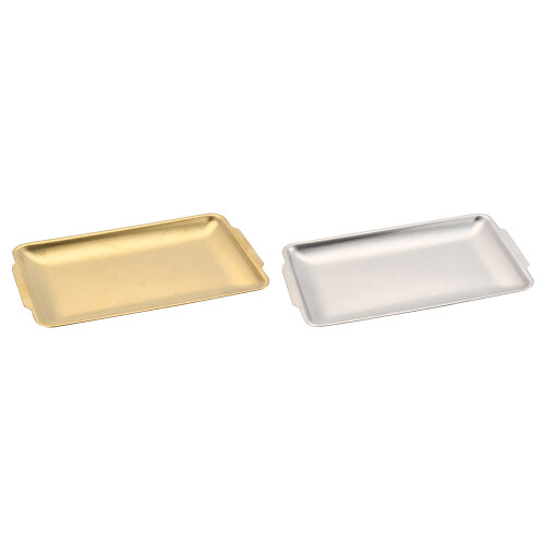 Elegant 304 Stainless Steel Cooking Tray Rectangular-Gold large 1