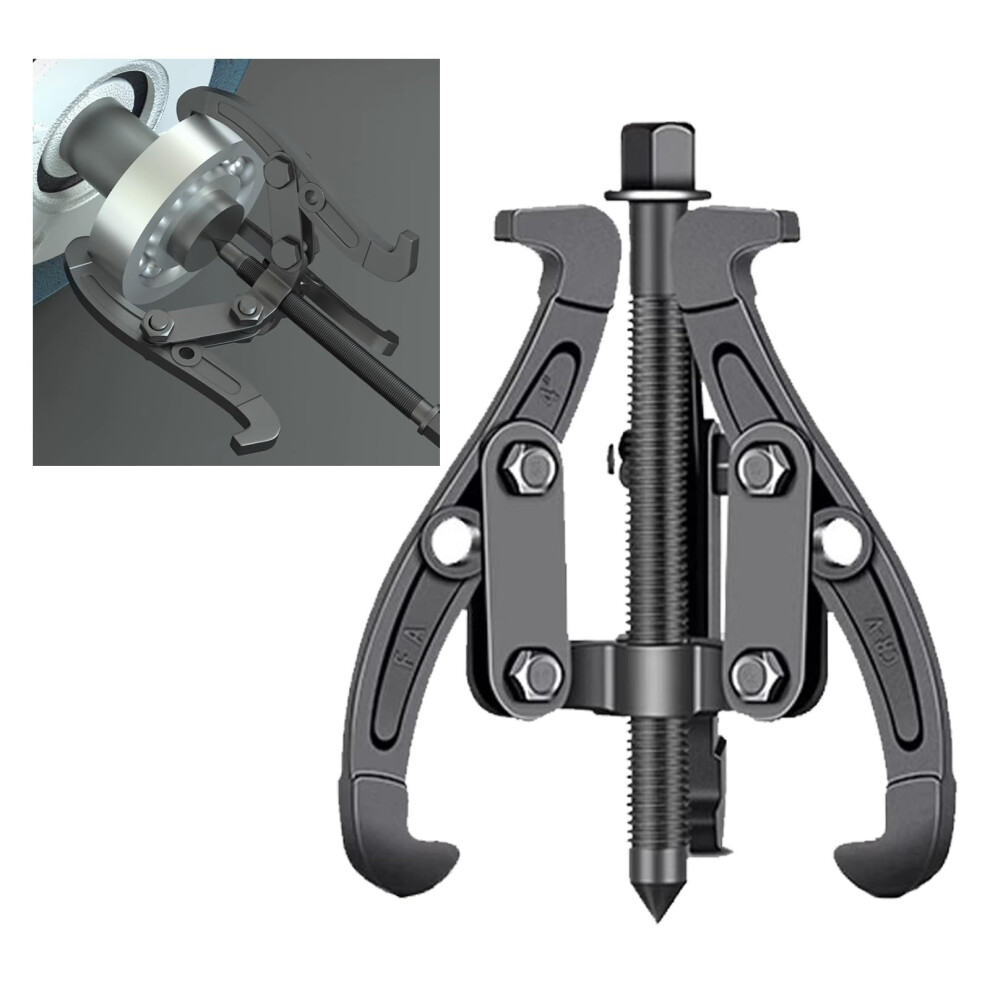 Multifunctional Bearing Puller Set For Internal And External Use 2Jaw Or 3Jaw Wheel Bearing Removal Tool 2.7T/6In Black 9365049246651