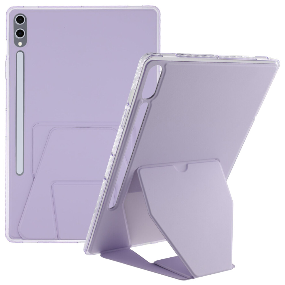 (Purple) Tablet Case For Samsung Galaxy Tab S10+ / S9 Fe+ / S9+ Tpu Pu Leather Kickstand Cover Purple 6914286937841