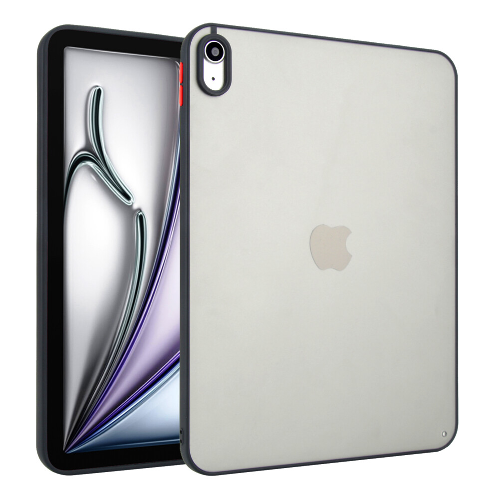 (Black) For Ipad (2025) / 10.9 (2022) Case Skin Touch Matte Acrylic Tpu Shockproof Tablet Cover Black 6914280254760