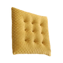 Coussin de siège de chaise carré chaud en coton PP,-Jaune