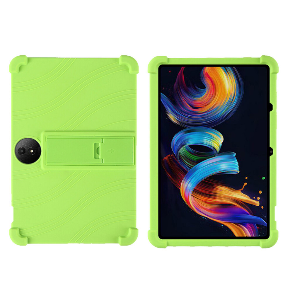 (Green) For Tcl Nxtpaper 11 Plus Silicone Case With Kickstand Rugged Protective Cover Green 6914285227196