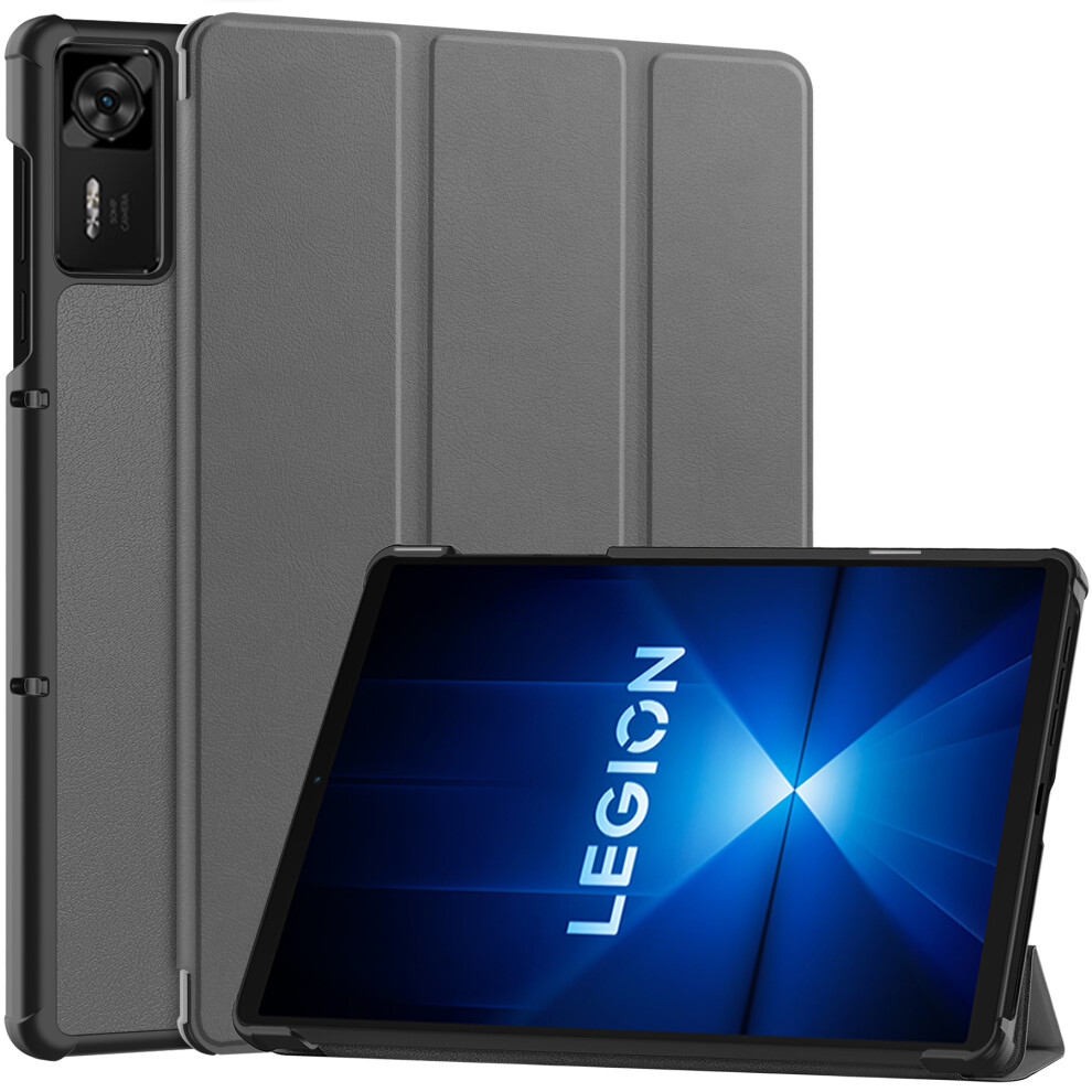 (Grey) For Lenovo Legion Y700 Gen 4 Case Anti-Drop Leather Stand Tablet Cover Grey 6914283197187