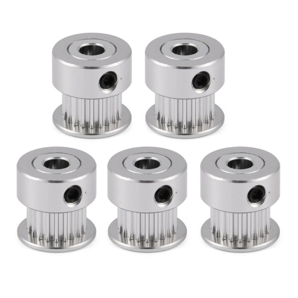 Gt2 Synchronous Wheel Aluminum Timing Belt Pulley 20 Teeth High Quality Aluminum Gear For 3D Printer Construction Smooth Transmission Ideal For Cnc An 9486358026885
