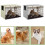 Winddichte Hundebox-Abdeckung, langlebige,-Beigegold 125x79x84cm 6