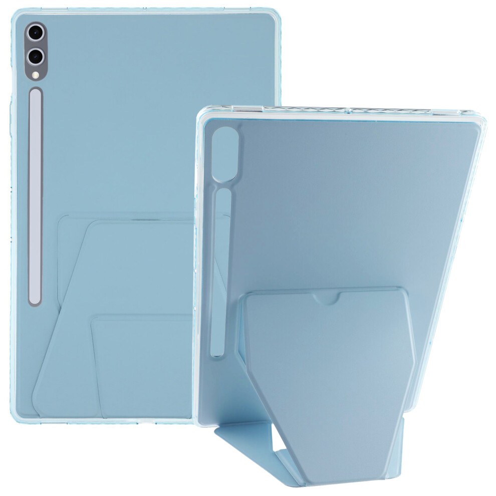 (Blue) Tablet Case For Samsung Galaxy Tab S10+ / S9 Fe+ / S9+ Tpu Pu Leather Kickstand Cover Blue 6914280450636