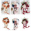 Wedding Artificial Peony Rose Flower Bouquet-bean paste powder 3