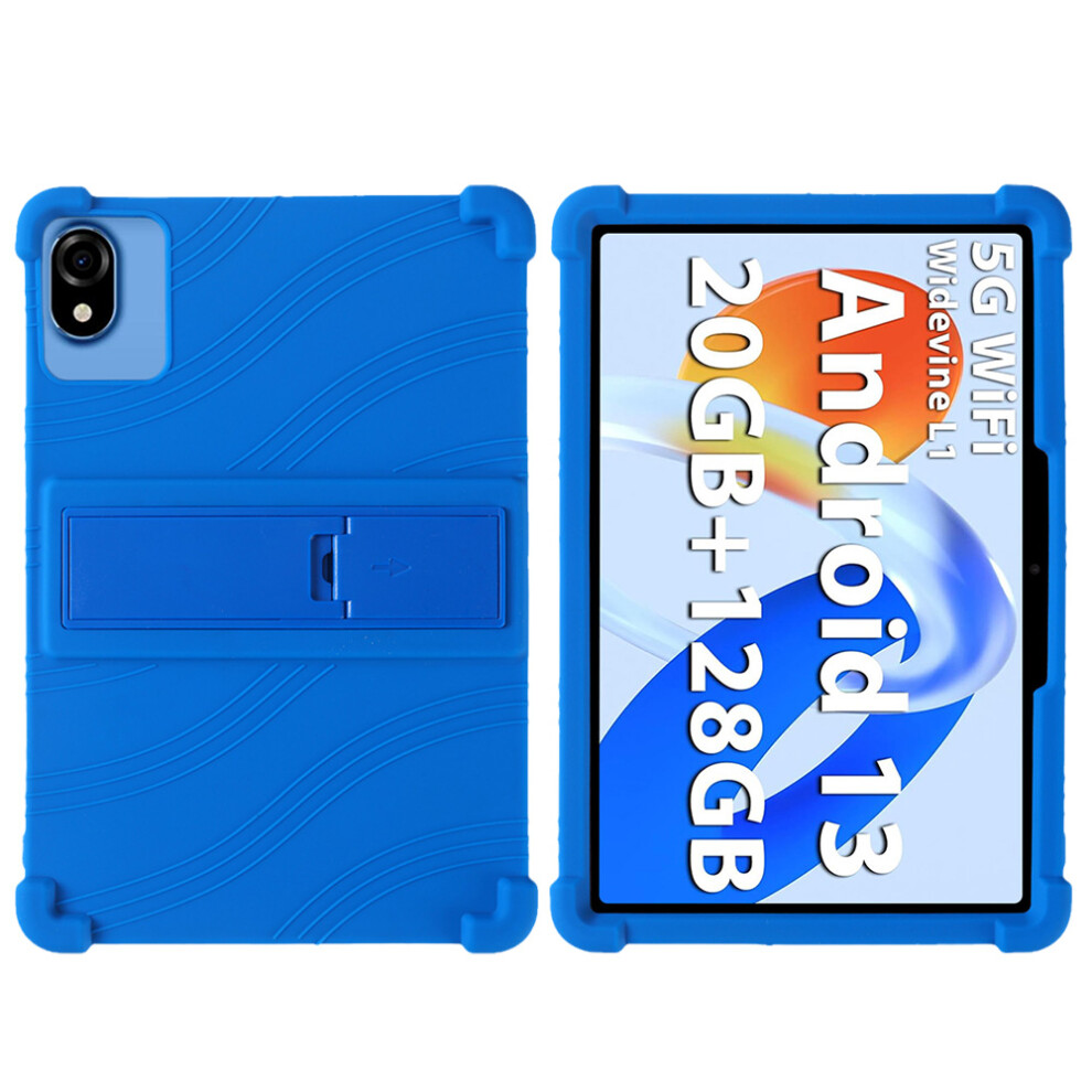 (Dark ) Silicone Case For Blackview Tab 60 Wifi / Tab 60 Pro / Oscal Pad 30 Wifi / 80 Wifi / Doogee U9 / U10 / U10 Pro Rugged Cover With K Blue 6914283542895