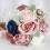 Wedding Artificial Peony Rose Flower Bouquet-bean paste powder 6