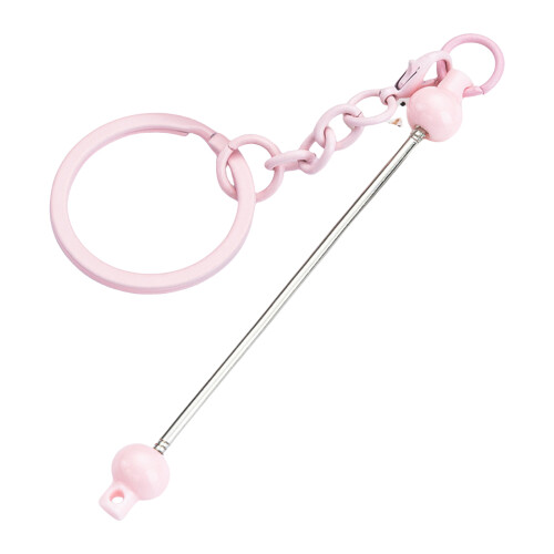 Beading Keyring Pendant Keychain Decoration-candy pink