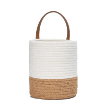 Imitation Rattan Wall Hanging Baskets Plant-S Beige skin