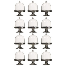 Coffret de mariage créatif, lot de 12 Mini supports à -Argent