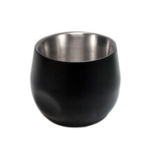 Tasse à café en acier inoxydable, tasse isolée à-Noir 150ml
