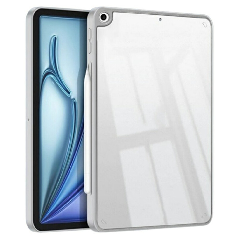 (Grey) For Ipad 10.2 (2021) / (2020) / (2019) Case Tpu + Acrylic + Pc Matte Shockproof Tablet Cover Grey 6914284312817