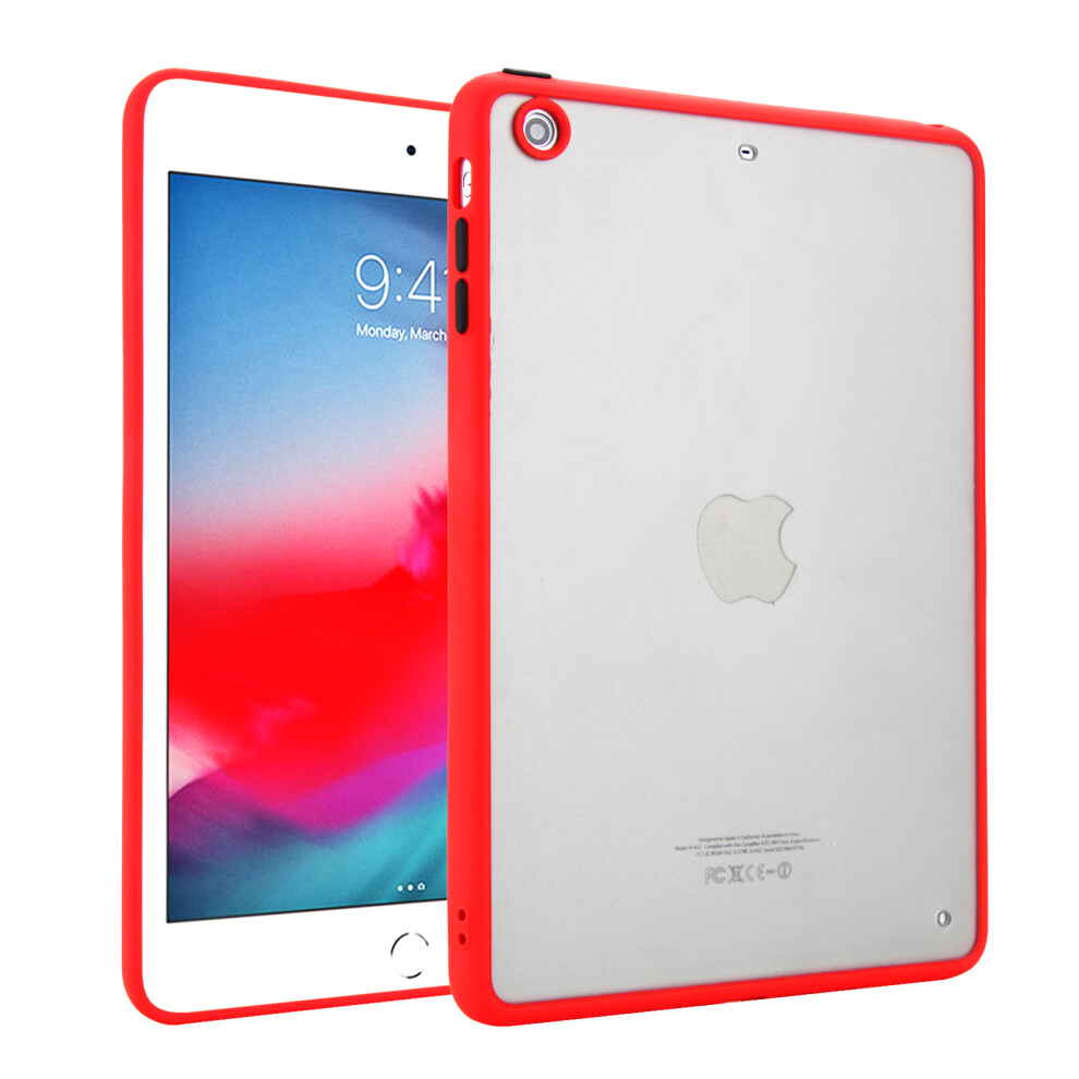 (Red) Tablet Case For Ipad Mini 3 / Mini 2 / Mini Skin Touch Matte Acrylic Tpu Shockproof Cover Red 6914288148436