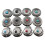 5 Pcs Flower Buttons Leather Decorative-Light Grey flower 2
