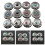 5 Pcs Flower Buttons Leather Decorative-Light Grey flower 3