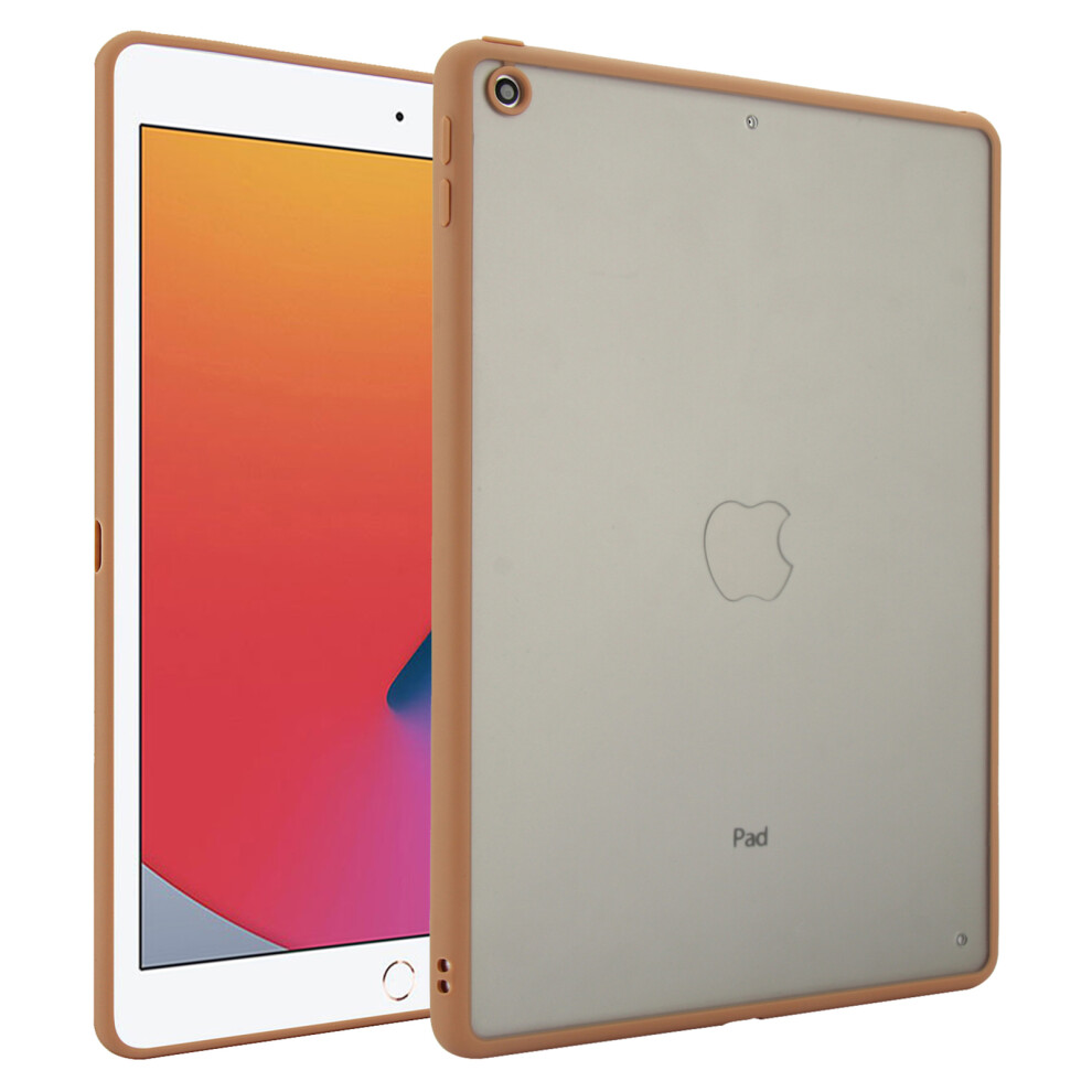 (Desert ) Tablet Case For Ipad 10.2 (2021) / (2020) / (2019) Skin Touch Matte Acrylic Tpu Shockproof Cover Gold 6914282688372