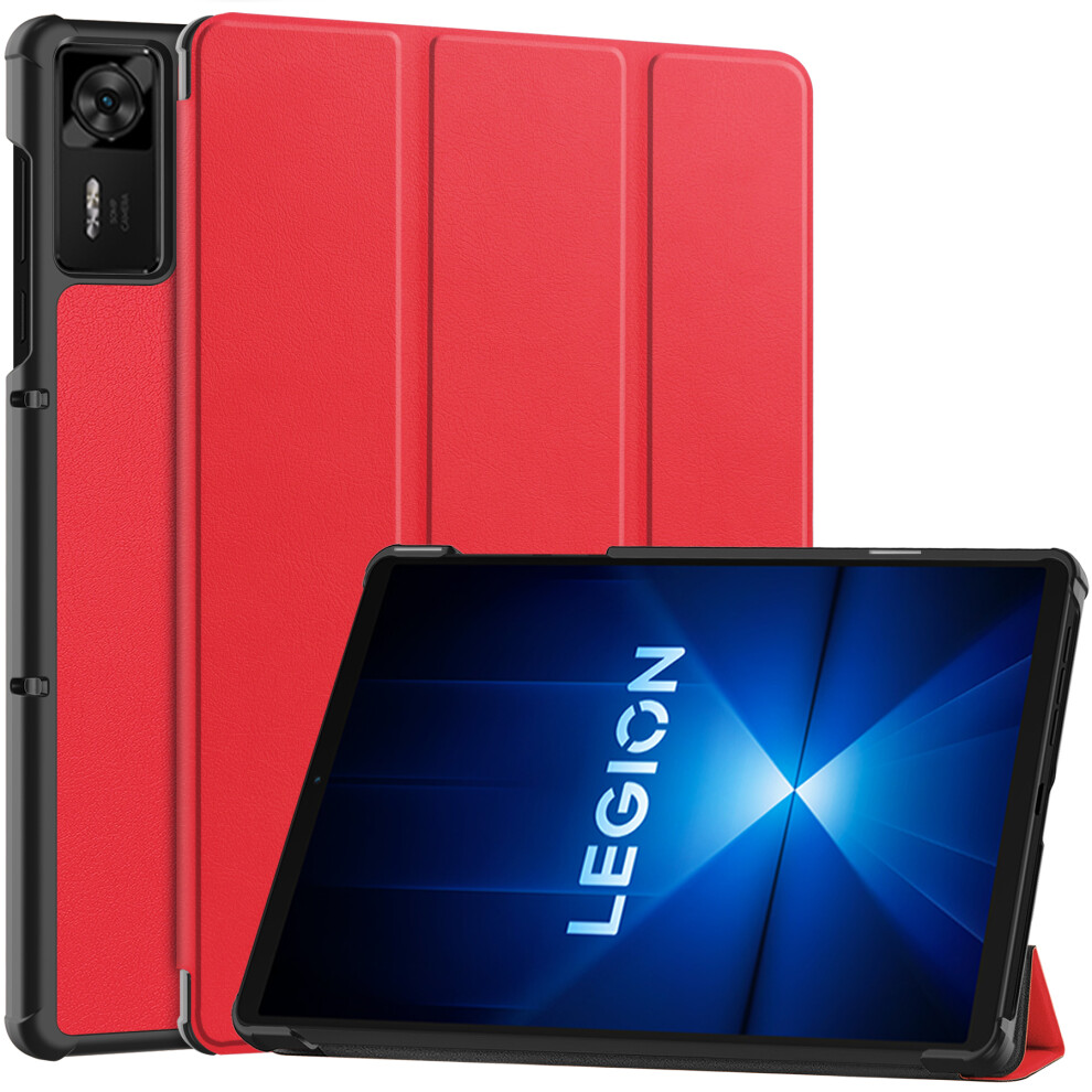 (Red) For Lenovo Legion Y700 Gen 4 Case Anti-Drop Leather Stand Tablet Cover Red 6914288197342