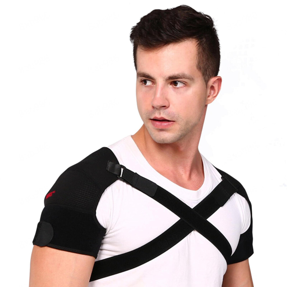 Shoulder Brace L/610, Adjustable, Double Shoulder Wrap, Pain Relief And Injury Prevention, Size L