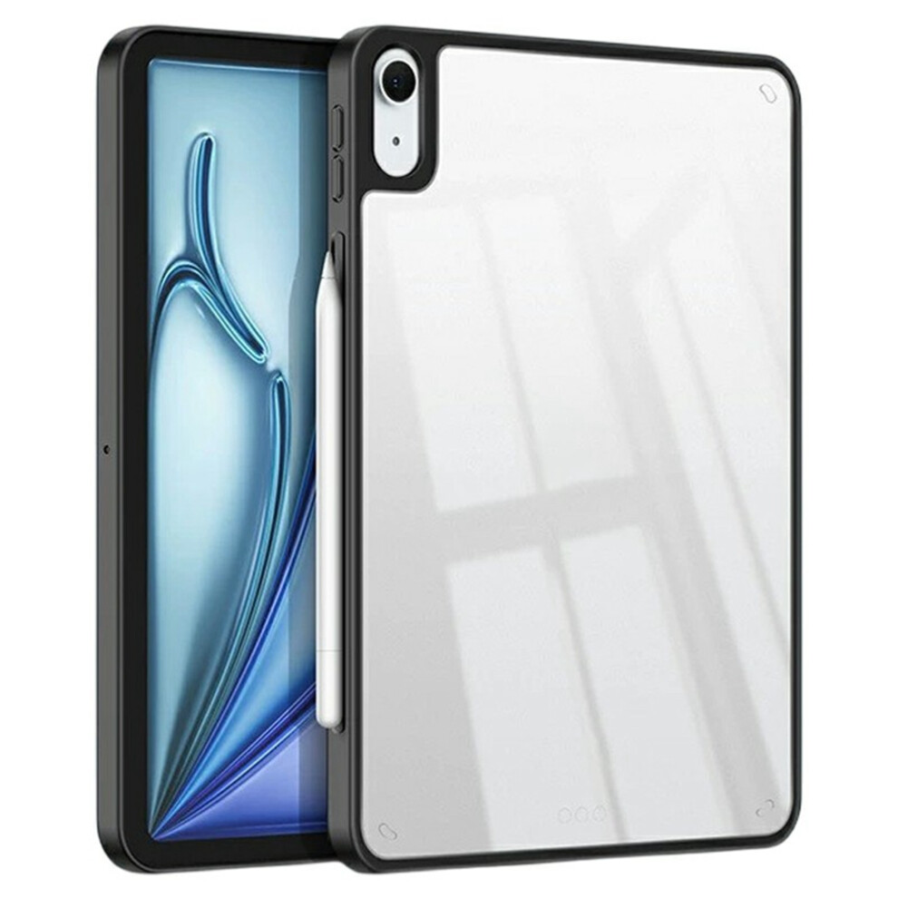 (Black) For Ipad (2025) / Ipad 10.9 (2022) Case Tpu + Acrylic + Pc Matte Shockproof Tablet Cover Black 6914289563436