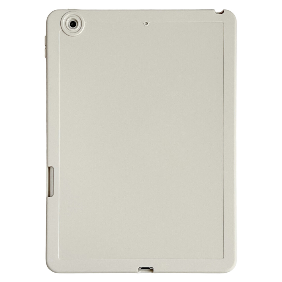 (White) Tablet Case For Ipad 10.2 (2021) / (2020) / (2019) Shockproof Soft Tpu Cover With Pencil Holder White 6914288856799