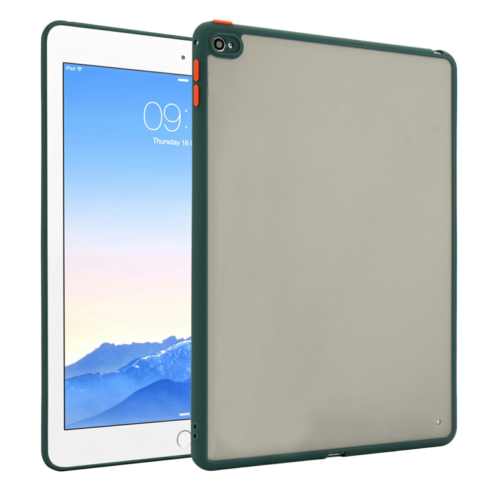 (Green) For Ipad Air 2 Case Skin Touch Matte Acrylic Tpu Shockproof Tablet Cover Green 6914283692439