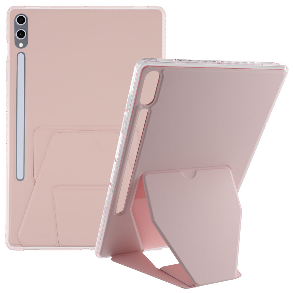 (Pink) Tablet Case For Samsung Galaxy Tab S10+ / S9 Fe+ / S9+ Tpu Pu Leather Kickstand Cover Pink 6914284655341