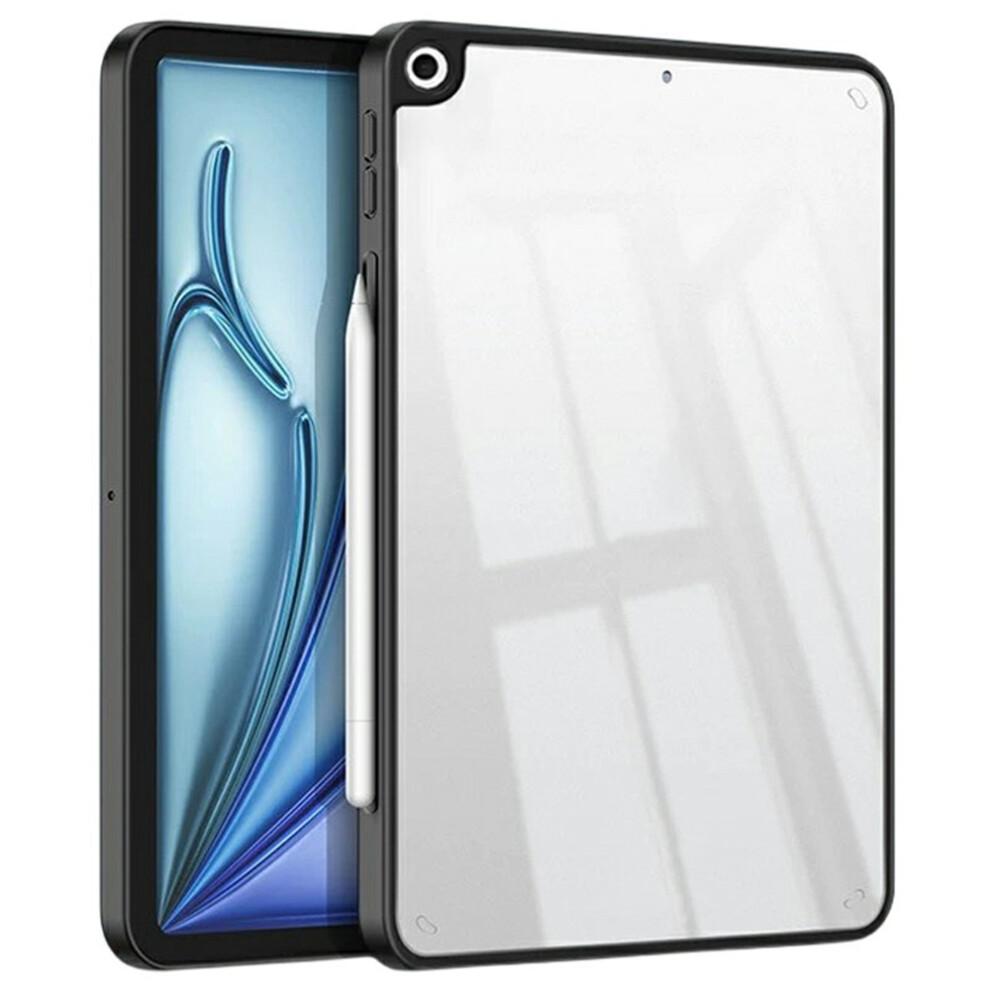 (Black) For Ipad 10.2 (2021) / (2020) / (2019) Case Tpu + Acrylic + Pc Matte Shockproof Tablet Cover Black 6914282862413