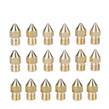 3D-printermondstuk van messing, extrudermondstuk M6, vervangend mondstuk voor 1,75 mm filament, FDM 3D-printers, compatibel met Creality CR-10MK8,