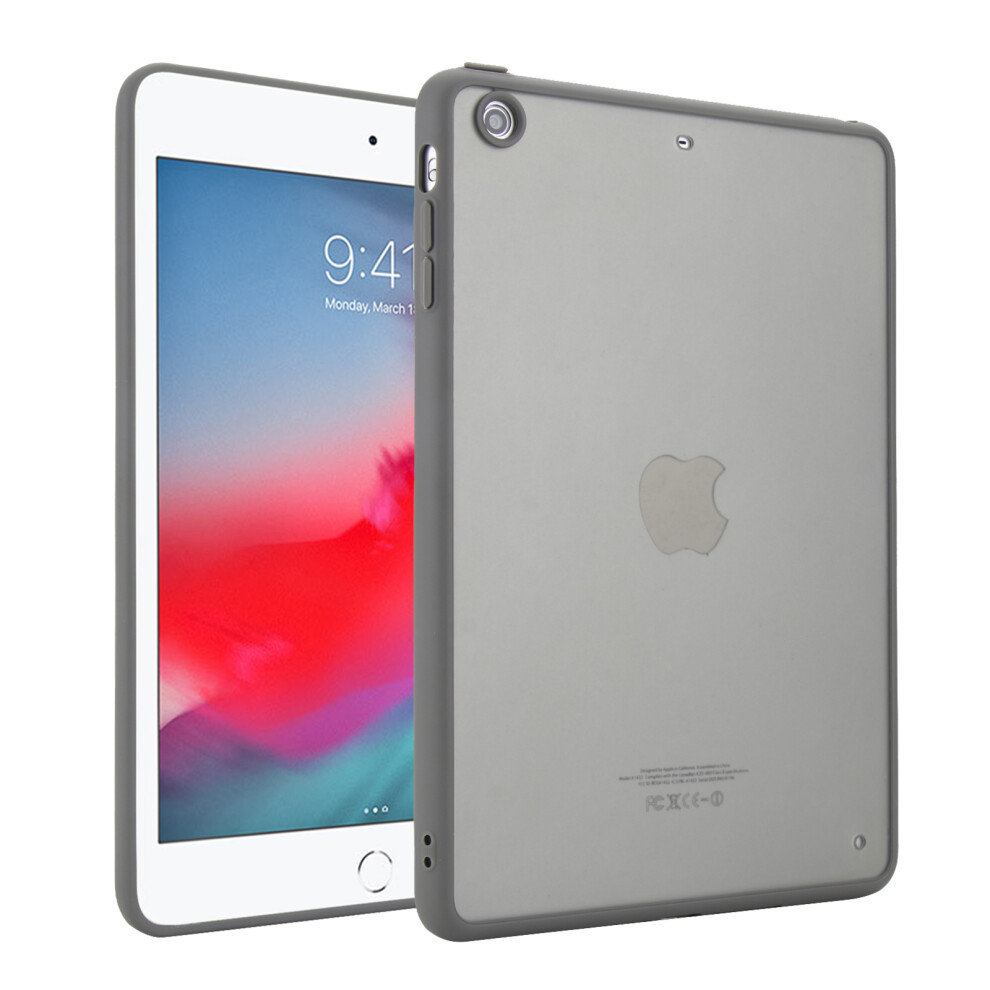 (Grey) Tablet Case For Ipad Mini 3 / Mini 2 / Mini Skin Touch Matte Acrylic Tpu Shockproof Cover Grey 6914281736487