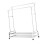 Portable Garment Rack with Wheels Featuring High and-White 3 1