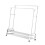 Portable Garment Rack with Wheels Featuring High and-White 3 6